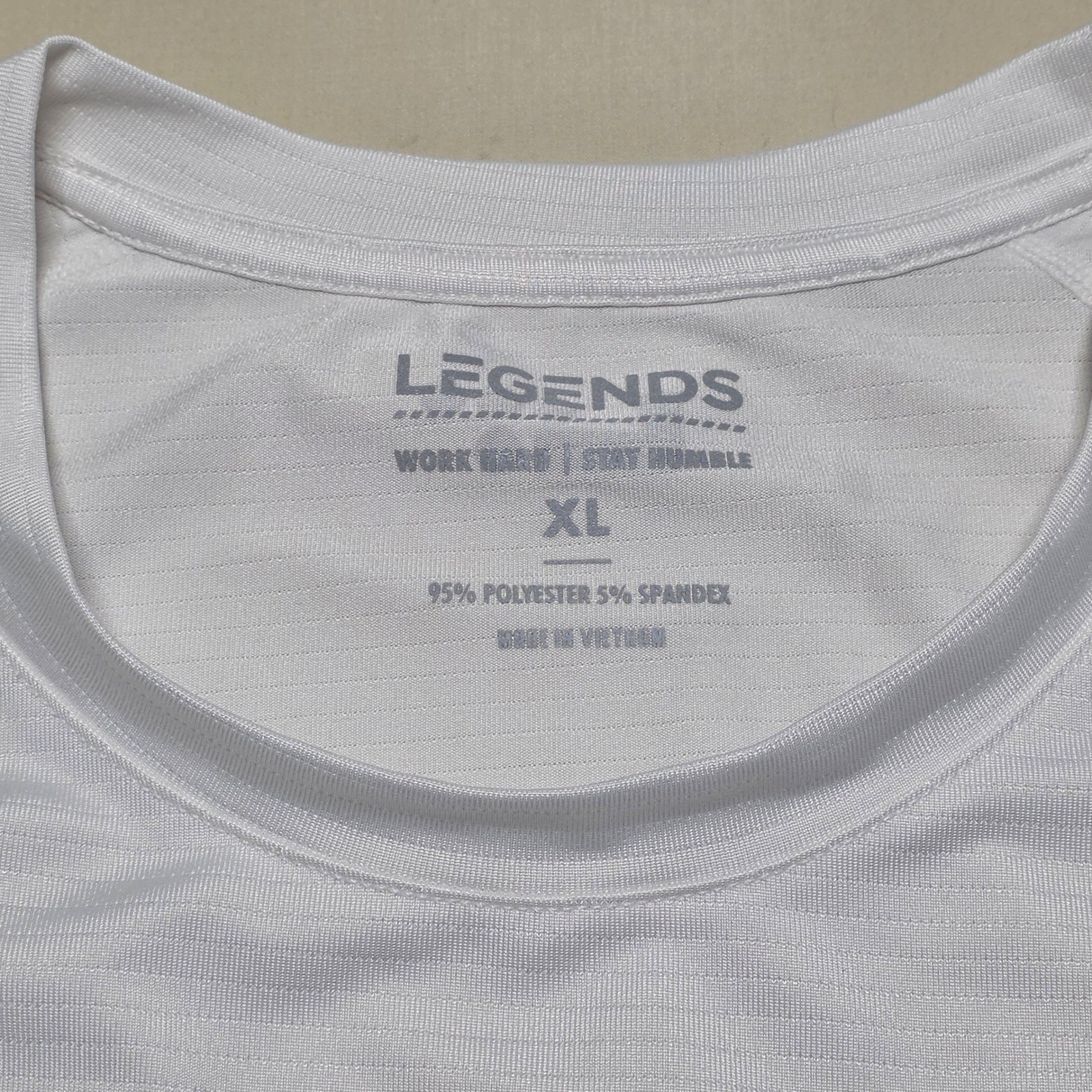 Legends Life Time Men XL Wht Performance Short Sleeve Athletic T-Shirt Pullover gallery