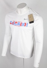 Nike Men’s Shirt Miler Long Sleeve Running Top Small Chicago Marathon 2023 White