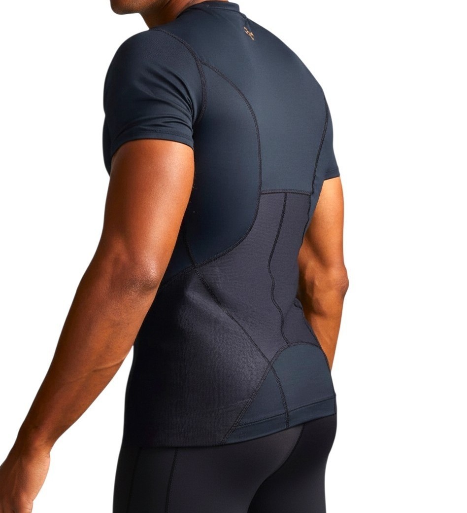 Tommie Copper Lower Back Support Shirt Men's Medium Power Mesh Navy Blue 0878MR gallery