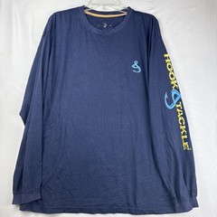 Hook & Tackle Men’s Shirt Size L Solar System Sun Protection UPF 50+ Longsleeve