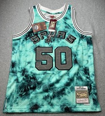Mitchell & Ness San Antonio Spurs David Robinson Galaxy Jersey Size Medium NWT