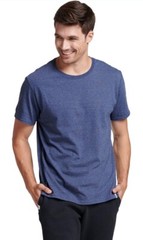 Russell Athletic Men’s Dr Cotton Blend Short Sleeve Size XL In Navy Pack Of 2