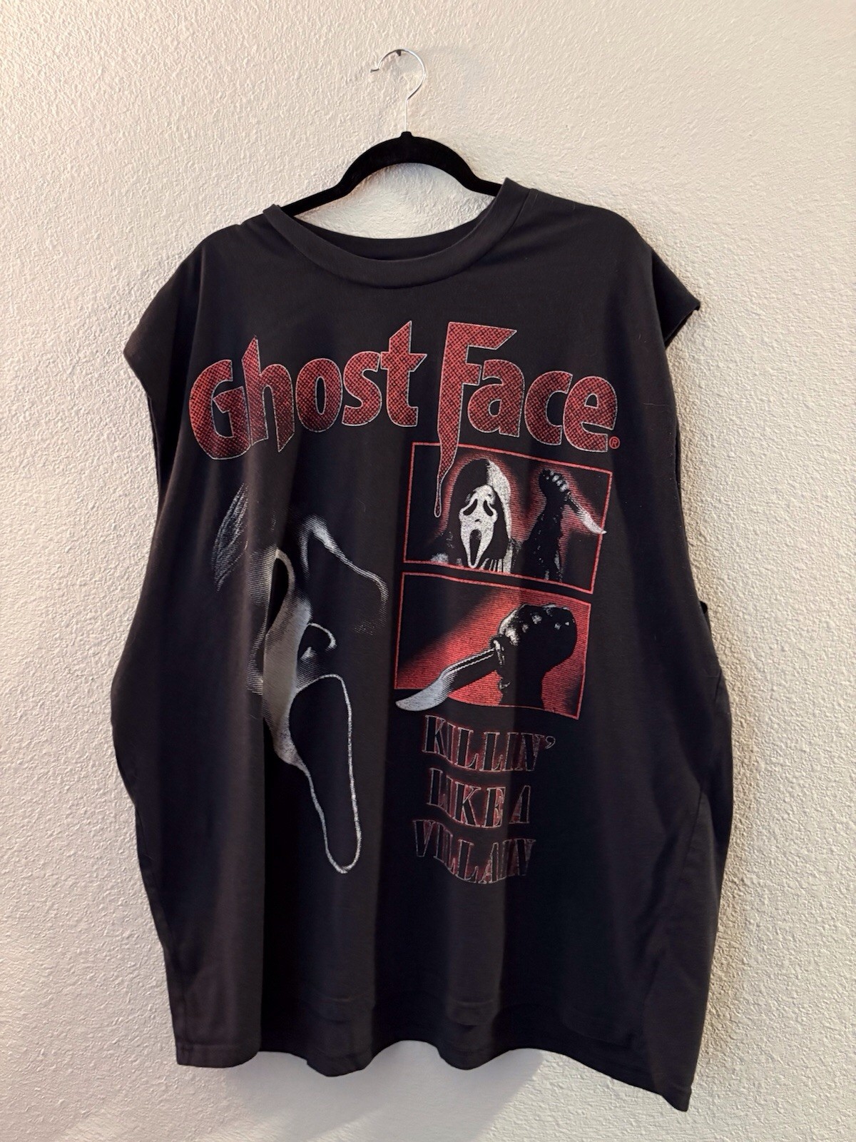 Ghost Face Muscle Tank Top Men’s Size 3XL gallery