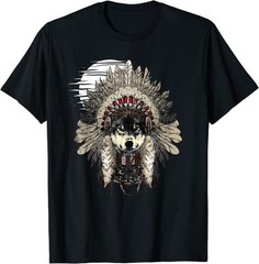 New Wolf Moon Native American Great Shirt Made in USA Size S to XL