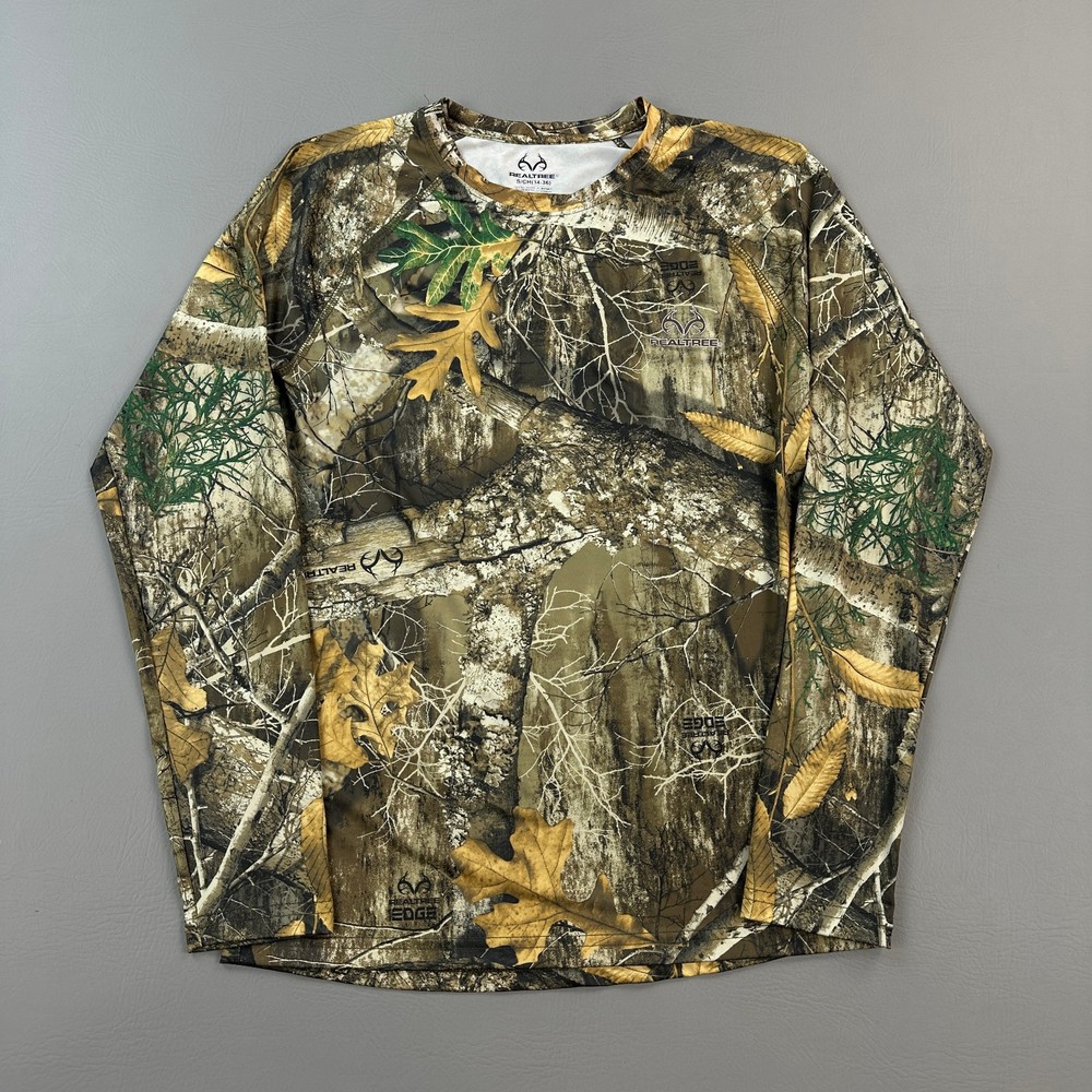 Realtree Shirt Mens Small Realtree Edge Performance Long Sleeve Hunting Outdoor