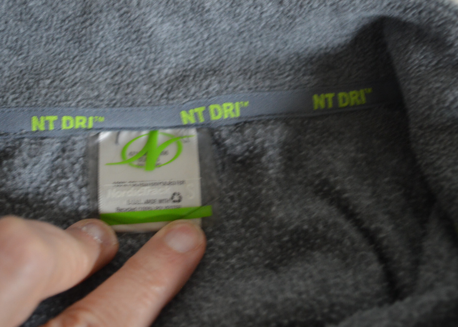 Nordictrack 1/4 Zip Active Wear Outdoor Fleece Small Gray gallery
