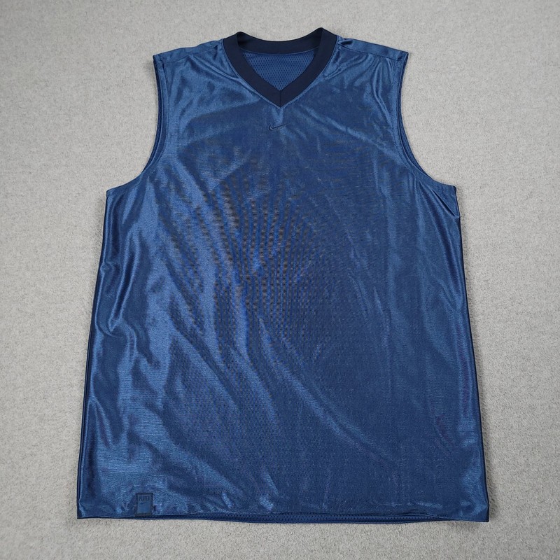 VTG Nike Jersey Men Large Shiny Dazzle Mesh Basketball Center Swoosh Reversible gallery