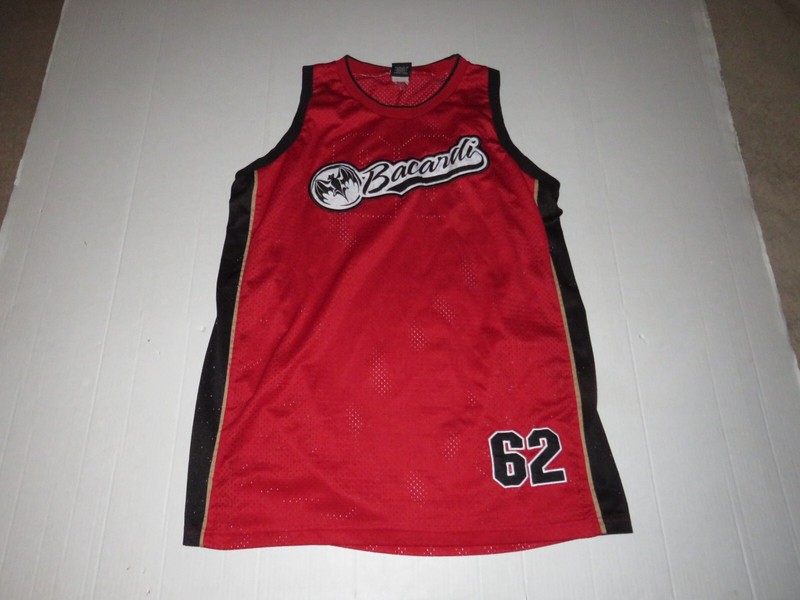 Bacardi Rum Embroidered #62 Basketball Jersey Bar Pub Active Wear gallery