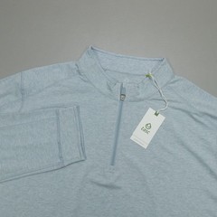 Tasc Carrollton Performance 1/4 Zip Pullover Mens Size 3XL Cloud Heather Organic