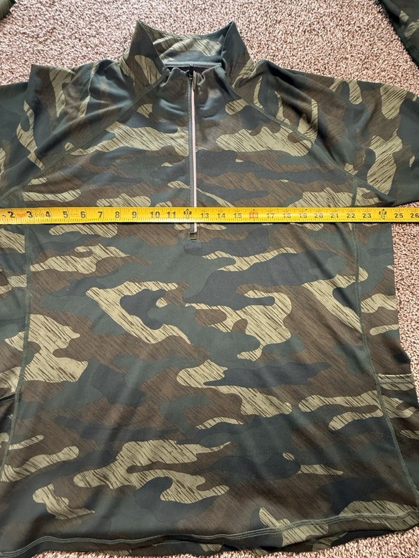 Xersion Mens XXL Active Pullover Jacket Olive Green Camo Zip 1/4 Golf & Training gallery