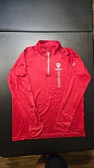 Indiana Hoosiers Under Armour HeatGear 1/4 Zip Long Sleeve Shirt Mens M Red