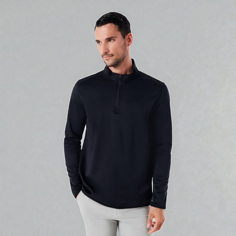 Oakley Mens Blackout Quarter Zip Pullover Jacket NEW Size XL Performance Golf gallery