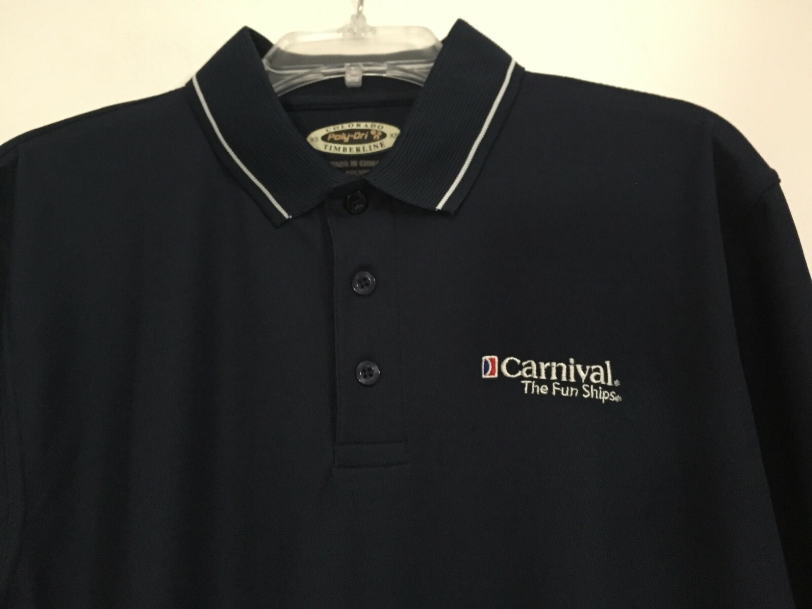Colorado Timberline MEN'S Poly DRY BLUE Polo/Golf Shirt Carnival Cruise-SIZE XS gallery