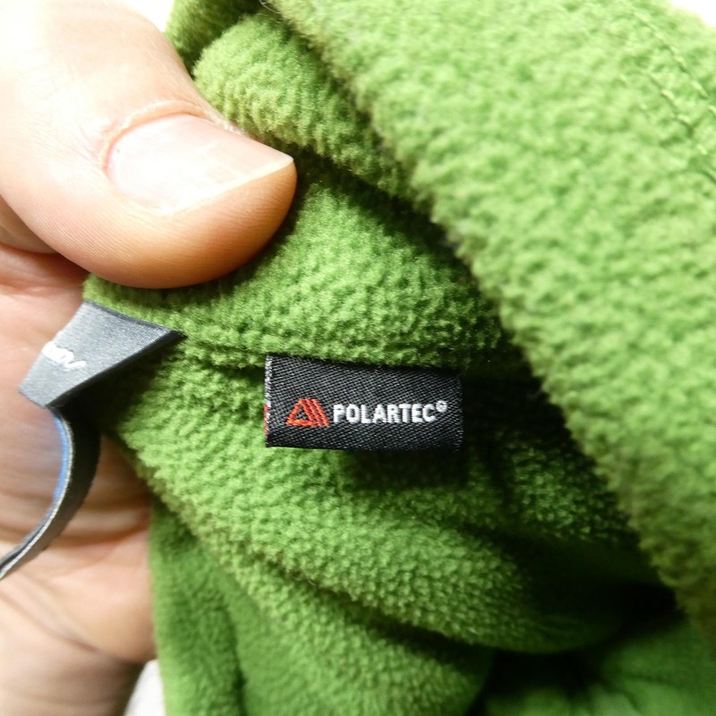 Eddie Bauer First Ascent Pullover Mens Large Green Polartec Fleece Quarter Zip gallery