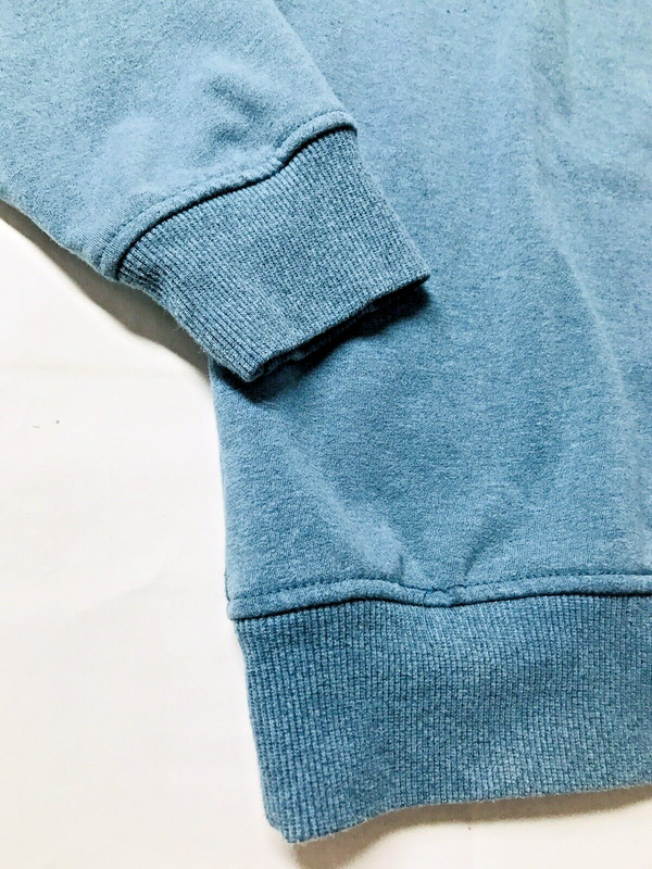 Van Heusen Flex Men's M Pullover Knit Jersey 1/4 Zip Blue Pullover Sweatshirt gallery