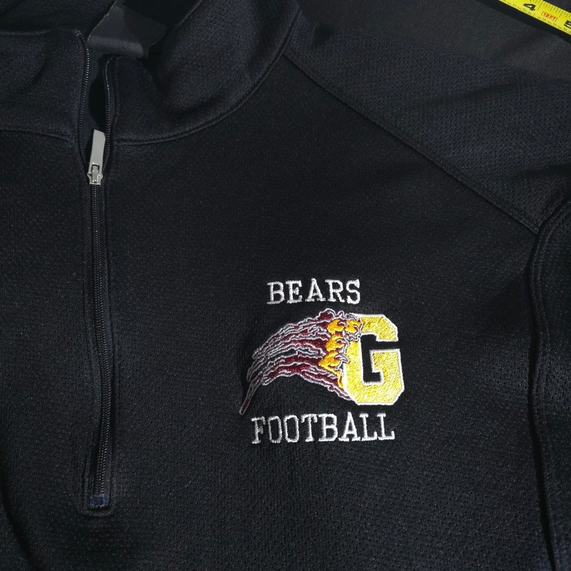Nike Bears Football 1/4 Zip Pullover Mens Black Long Sleeve Training Shirt XL gallery
