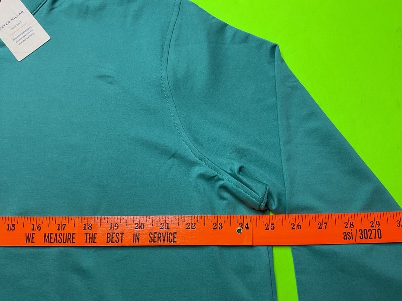 Peter Millar Mens X-LARGE Crown Sport 1/4 Zip Perth Performance Pullover Green gallery