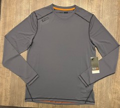 NWT 5.11 Tactical Pullover Mens S Gray Range Ready Long Sleeve Performance Shirt
