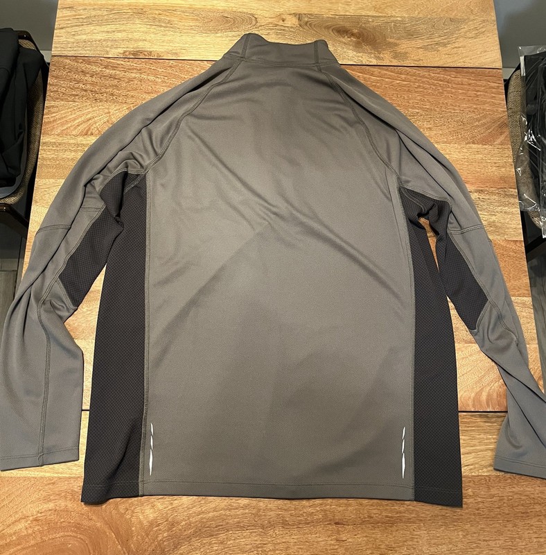 L.L.Bean Men’s Quarter Zip Pullover Gray Performance Athletic Lightweight L Tall gallery