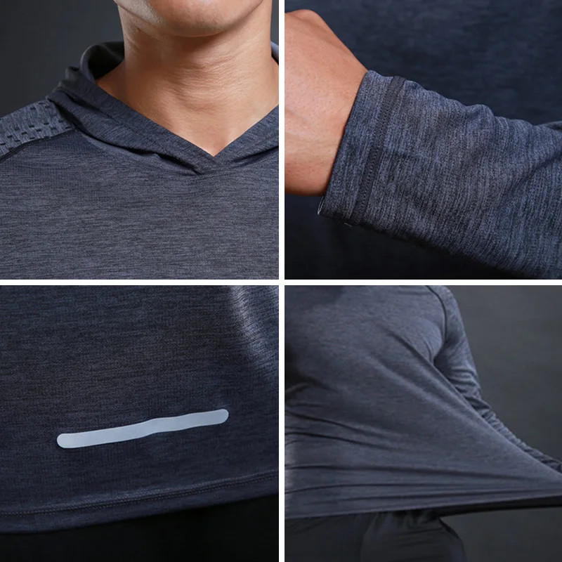 Men Gym Fitness Shirt Bodybuilding Sport t-Shirts Quick Dry Running Football gallery