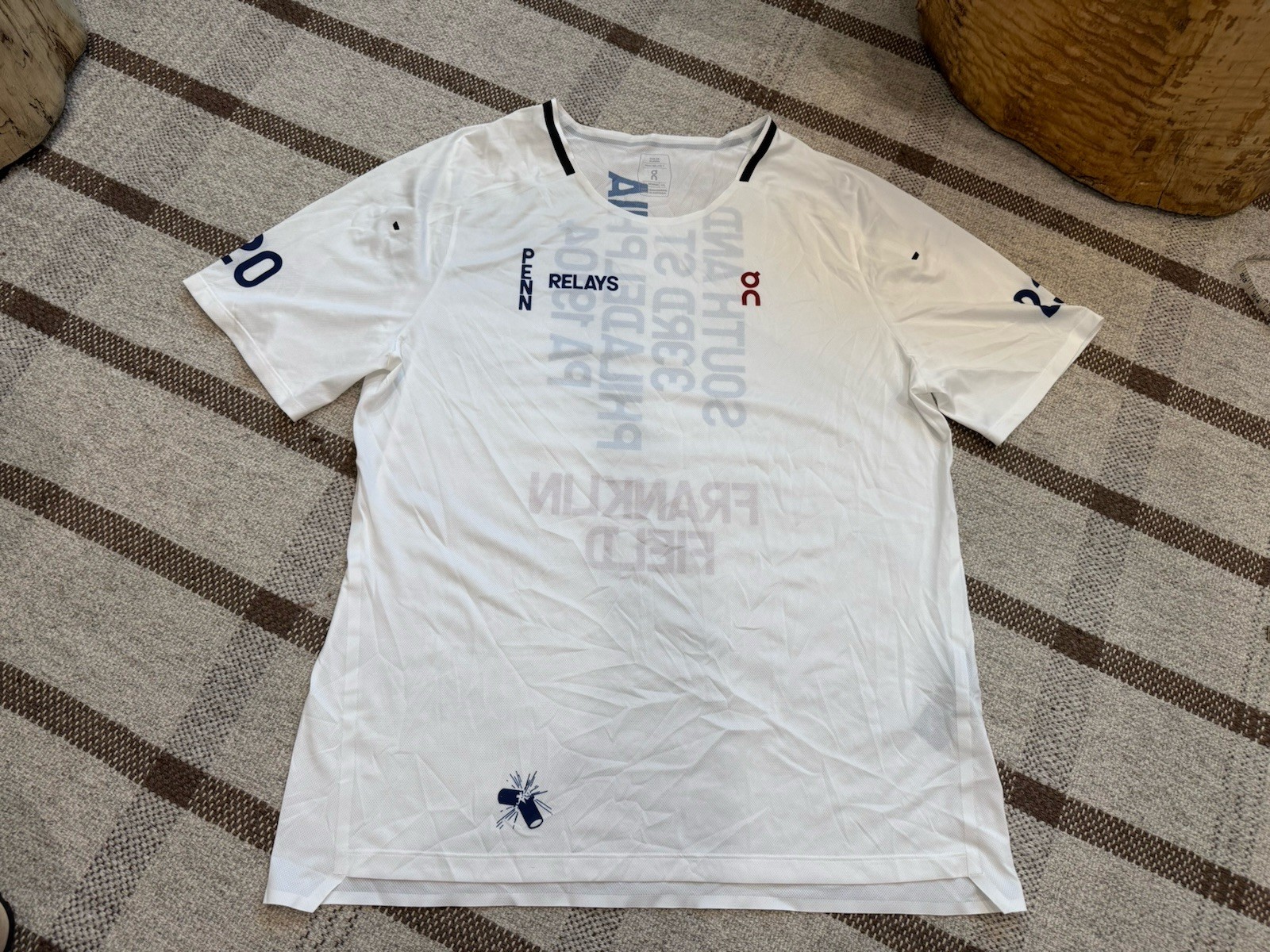 On Cloud Running T Shirt 2023 Penn State Relays White XXL Men’s Unisex Limited gallery