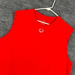EvoShield Tank Top Mens 2XL XXL Red Sleeveless Baseball Workout Training Gym