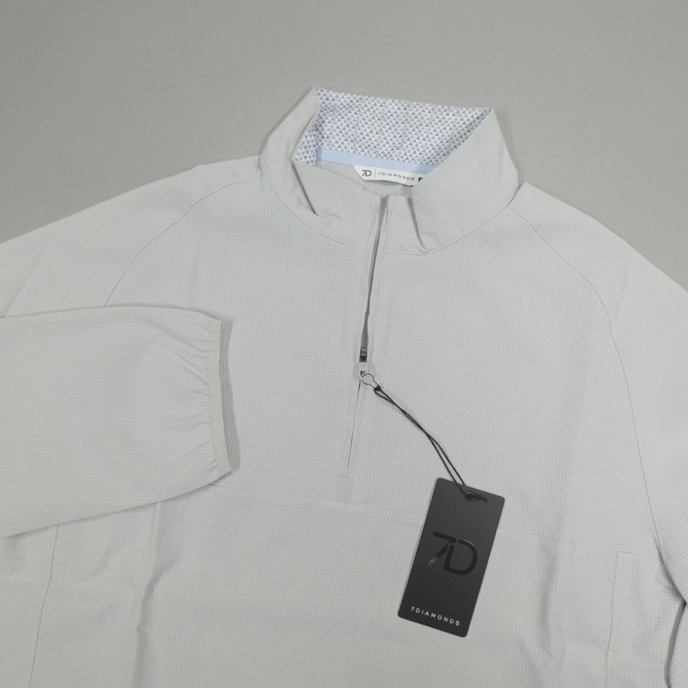 7 Diamonds Oxygenate 1/4 Zip Pullover Size M Anti-Odor Quick Dry Stretch Vapor