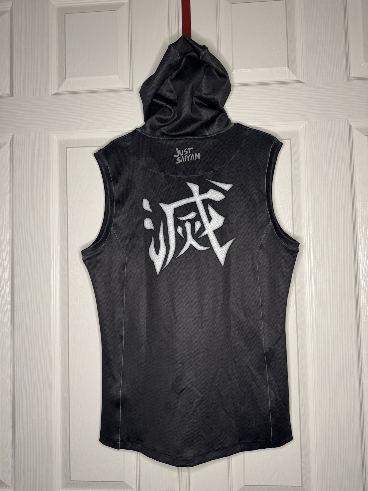 Demon Slayer Inspired Sleeveless Zip Hoodie Mens XXL Just Saiyan Slayer Corps gallery