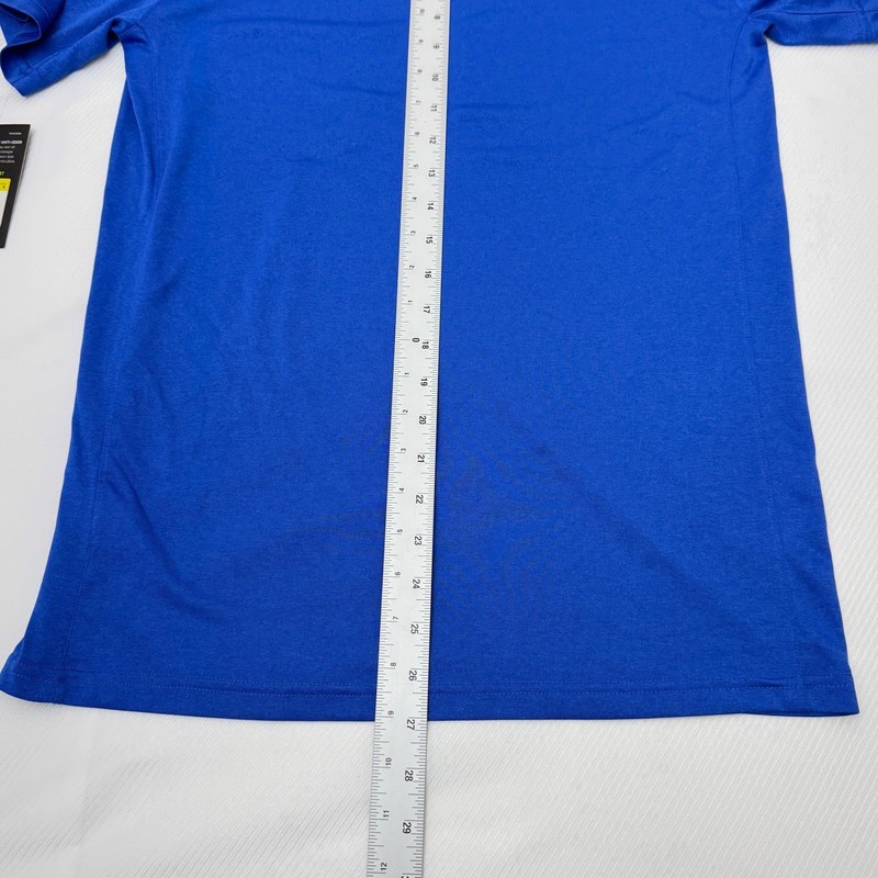 Nike Mens Dri-FIT Anti-Odor Training Shirt Royal Blue Short Sleeve Small NEW gallery