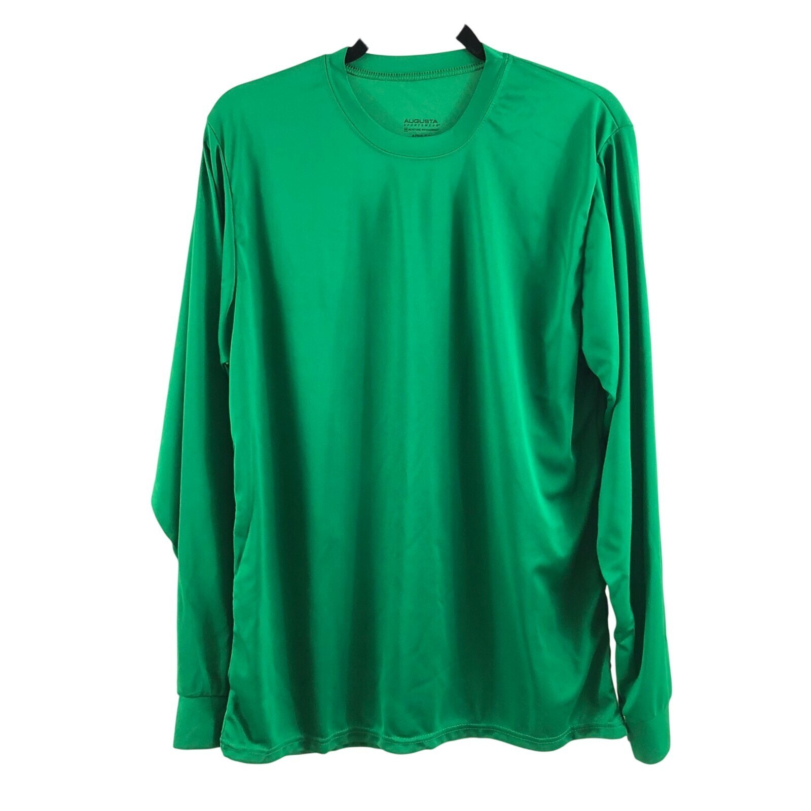 Augusta Sportswear Mens T-Shirt Moisture Wicking Long Sleeve Crew Neck Green L gallery