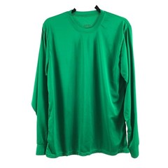Augusta Sportswear Mens T-Shirt Moisture Wicking Long Sleeve Crew Neck Green L