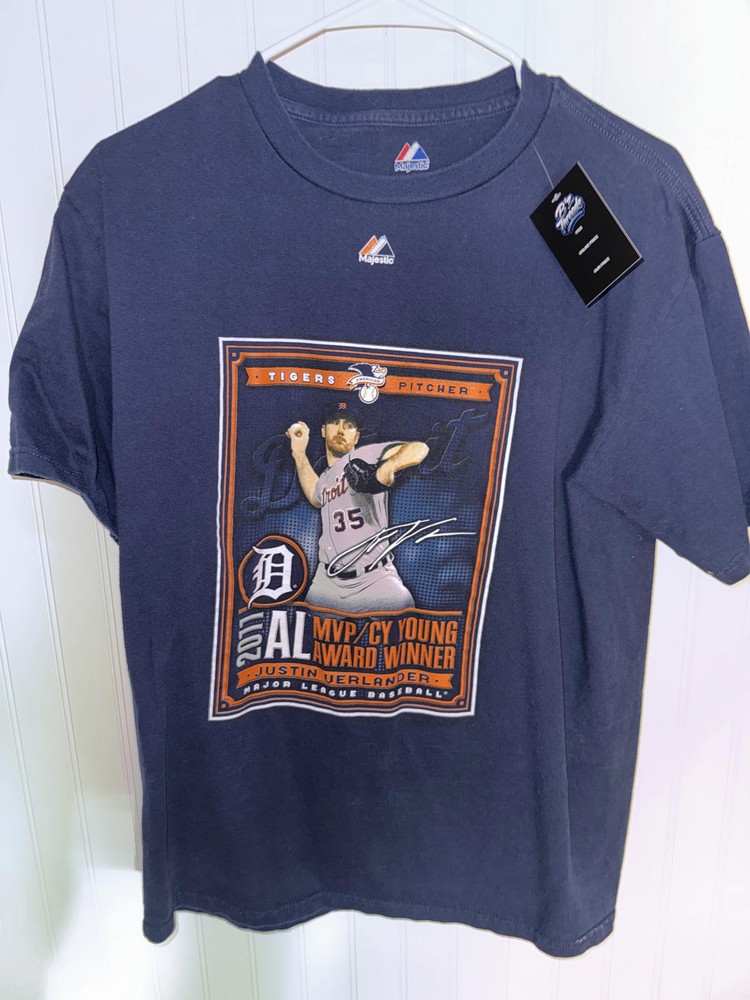 Throwback Detroit Tigers Justin Verlander MVP Cy Young Award