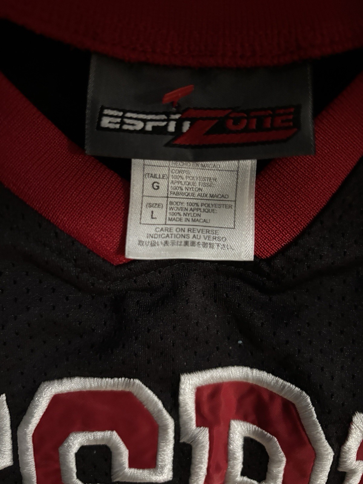 ESPN Zone #8 Basketball Jersey Mens Size L VTG gallery