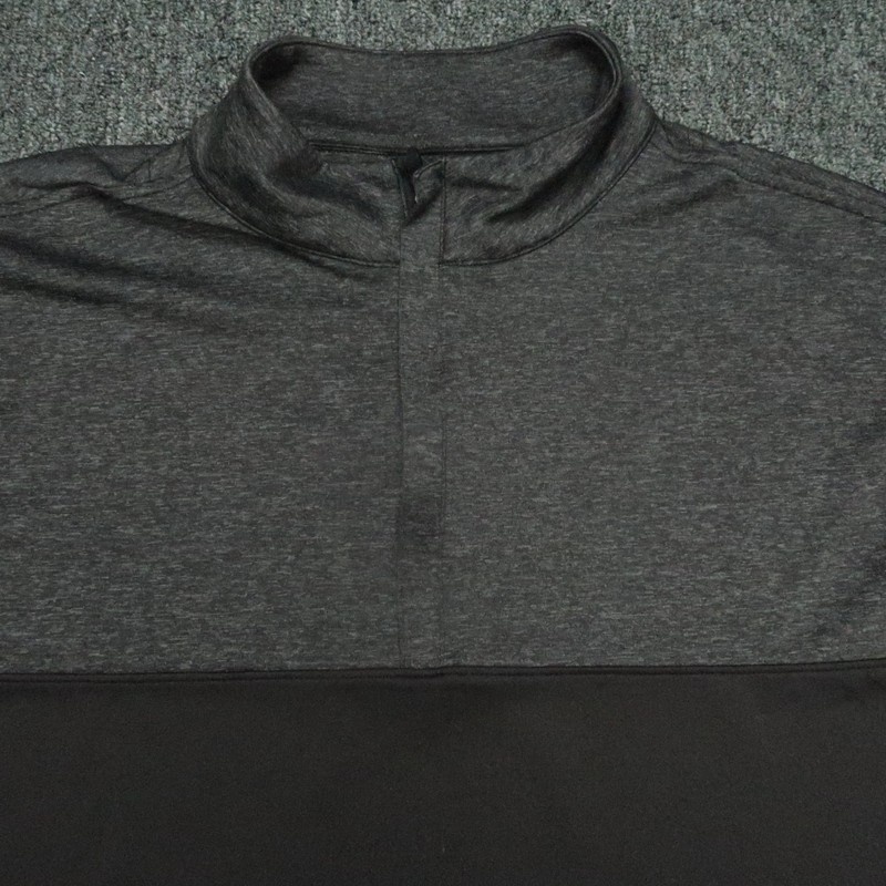 FootJoy Pullover Mens XL Black Gray Heather Yoke Half Zip Minnesota Valley CC gallery