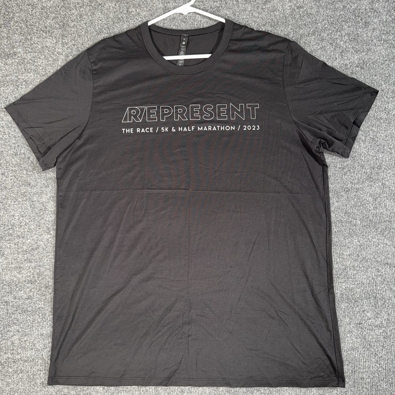 Lululemon Shirt Mens XL Black Metal Vent Breathe Mesh Performance Workout Tee gallery