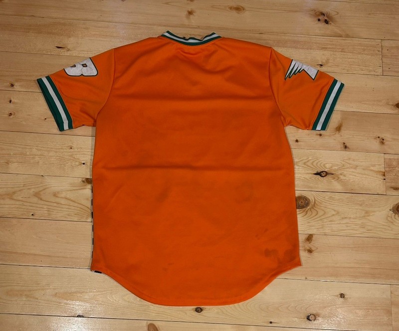 Black Pyramid Men's Jersey Size XL Racing Checkered Orange White Green gallery