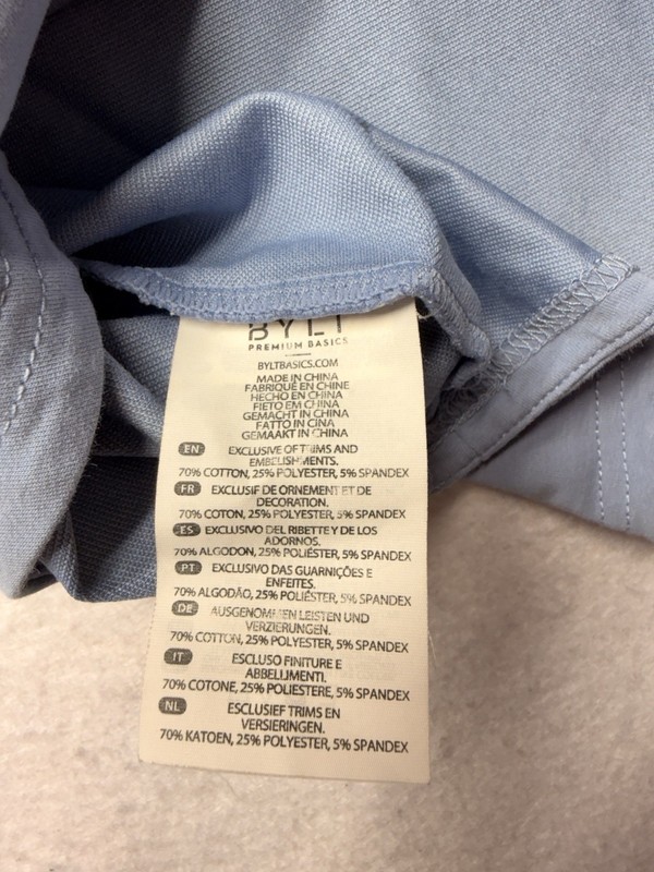 BYLT Premium Basics Mens 3XL Slate Blue Drop-Cut Athletic Gym Tank Top gallery
