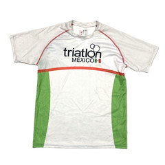 Triathlon Mexico Men’s Size Medium Pullover T-Shirt Tee Short Sleeve White