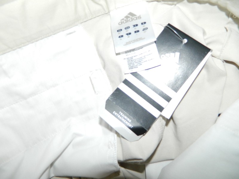 New Men Adidas WE Athletic Pants Solid Beige Casual Camping Hiking Cargo Sz 32 gallery
