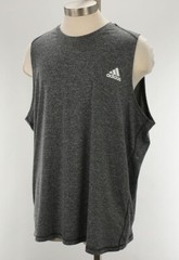 ADIDAS FREELIFT Mens Dark Gray Heather Training Tank Top 2XL NWT