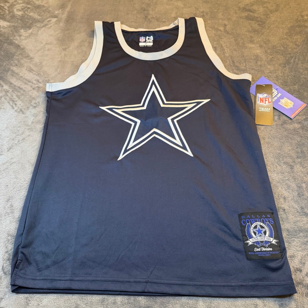 Dallas Cowboys NFL Ultra Game Navy Blue Star Logo Tank Top Men's Medium NWT