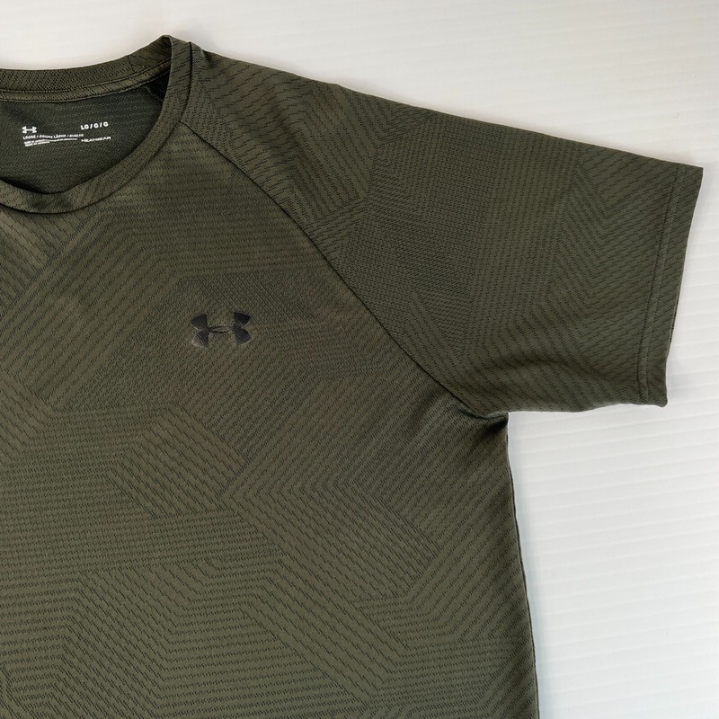 Under Armour Shirt Men Large Loose Heat Gear Mesh Train Party Run Gym Core Ex gallery