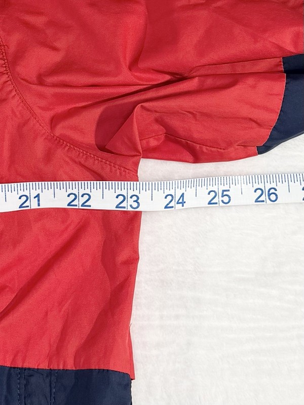 Nike Men’s Red/Blue Colorblock ‘Starting 5’ 1/2 Zip Lightweight Pullover, L gallery
