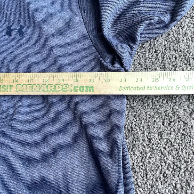 Under Armour Mens 2XL Pullover Golf Storm Loose ColdGear Blue Quarter Snap Mock gallery