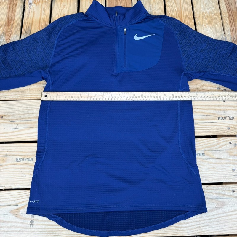 Nike Dri-FIT Therma Sphere Element Half-Zip Running Top Blue Men’s Size Medium gallery
