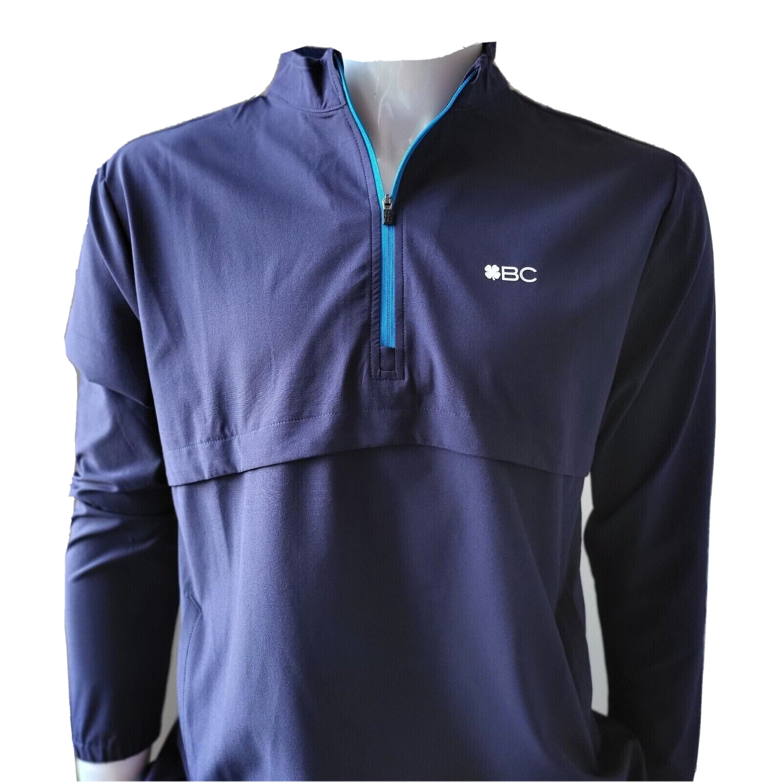 Black Clover NEW Mens Relaxed Fit Quarter Jack Performance 1/4 Zip Shirt L $95 gallery