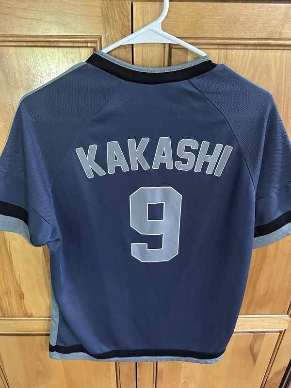 BoxLunch Naruto Shirt M 44” Blue ANBU Black Ops Kakashi 9 Jersey Graphic gallery