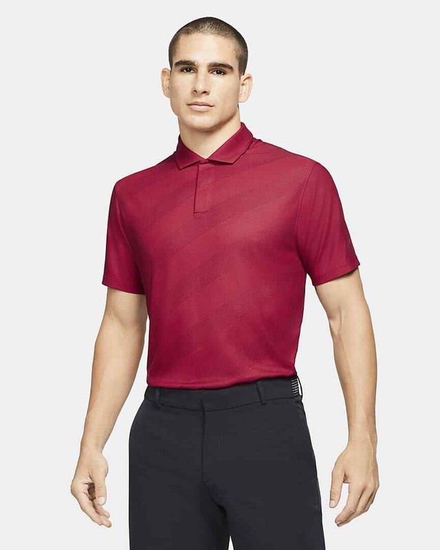 Nike Tiger Woods Collection Striped Golf Polo Shirt Lime Green CK6313 Medium gallery