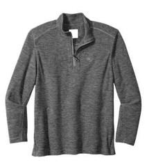 Tommy Bahama Men’s Cloud Peak Half Zip Fleece Pullover Ash Gray Small