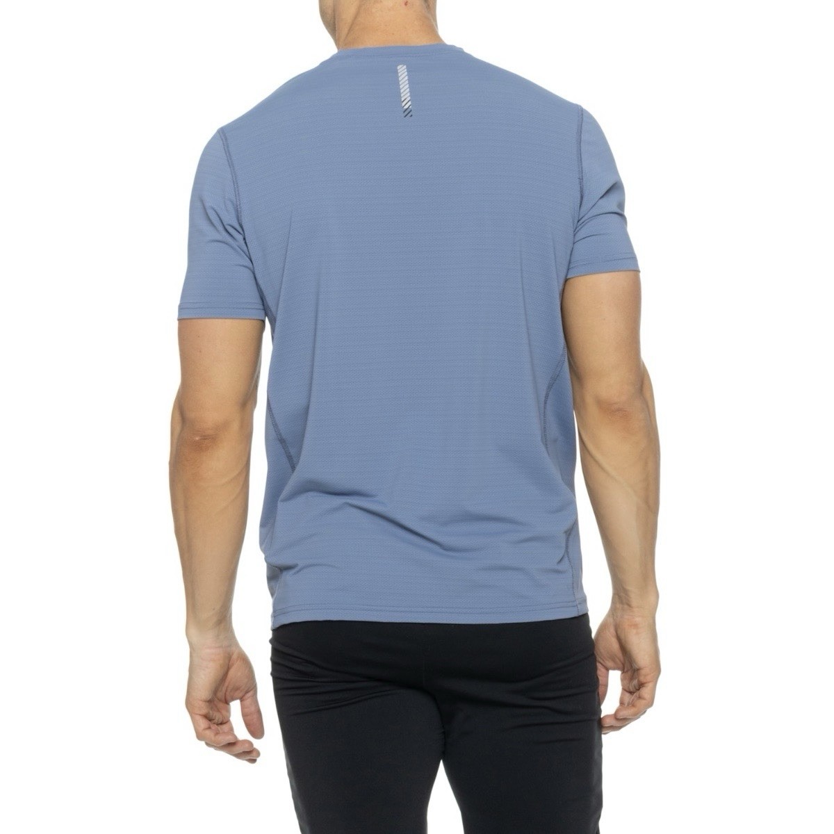 Kenneth Cole Mens Active Tech Short Sleeve Shirt Perforated Tee Blue SPF 50+ gallery